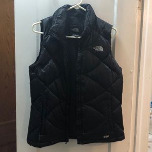 North Face black puffer vest